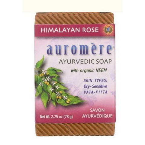 Auromere, Ayurvedic Bar Soap, Himalayan Rose, 2.75 oz