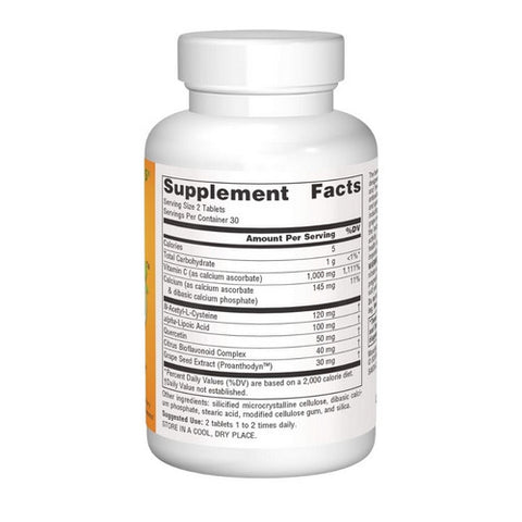 Source Naturals, Systemic C tablets, 500mg, 60 Tabs