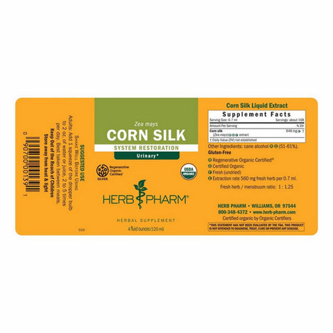 Herb Pharm, Corn Silk Extract, 4 OZ