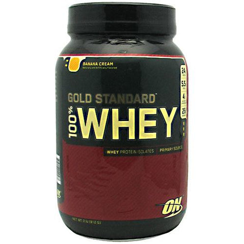 Optimum Nutrition, 100% Whey Gold, Banana Cream 2.0 lb