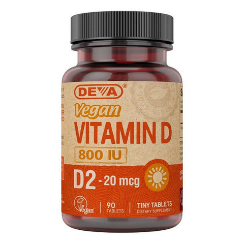 Deva Nutrition, Vegan Vitamin D, 800 IU, 90 Tabs