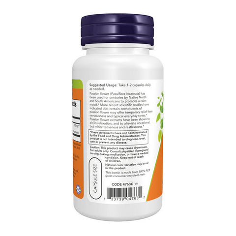 Now Foods, Passion Flower Extract, 90 Vcaps