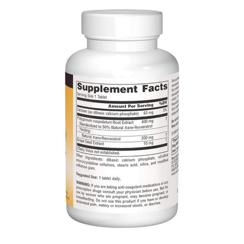 Source Naturals, Resveratrol, 200 mg, 60 Tabs