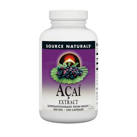 Source Naturals, Acai Extract, 500mg, 240 Caps