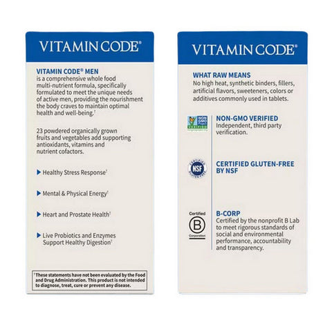 Garden of Life, Vitamin Code, Men's Formula 120 Caps