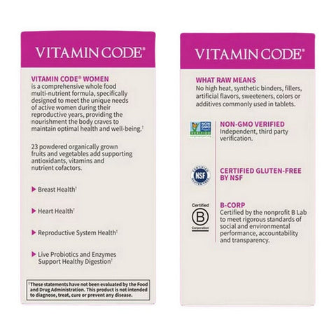 Garden of Life, Vitamin Code, Women's Formula 240 Caps