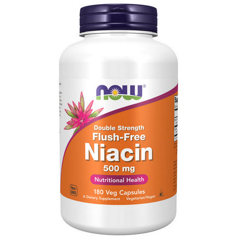 Now Foods, Flush-Free Niacin, 500mg, 180 Vcaps