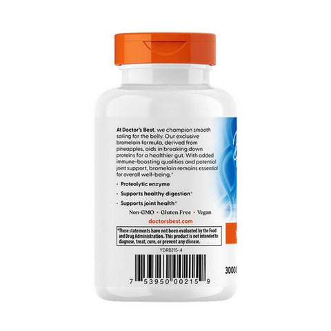 Doctors Best, High Potency Bromelain, 500 Mg, 90 Veggie Caps