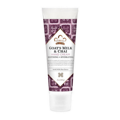 Nubian Heritage, Goat''s Milk & Chai, Hand Cream 4 oz