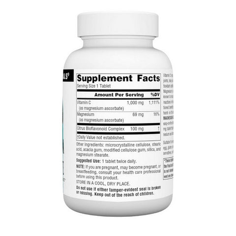 Source Naturals, Magnesium Ascorbate, 1000 MG, 60 tabs