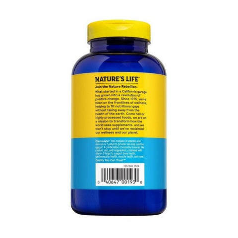 Nature's Life, Cal-Mag-Zinc, 1000/600/15 mg, 250 tabs
