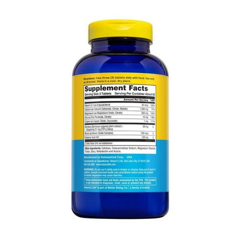 Nature's Life, Cal-Mag-Zinc, 1000/600/15 mg, 250 tabs