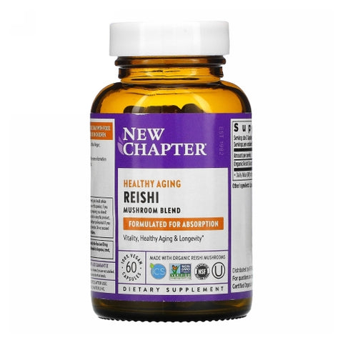 New Chapter, LifeShield, Reishi 60 vcaps