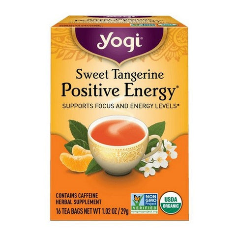 Yogi, Sweet Tangerine Positive Energy, 16 bags, 1.02 oz (29 g)