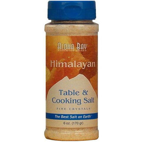 Aloha Bay, Himalayan Table And Cooking Salt Fine Crystals, 6 oz