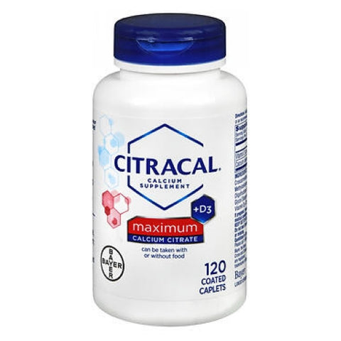 Citracal, Calcium Maximum Plus +D3 Coated, 120 Caplets
