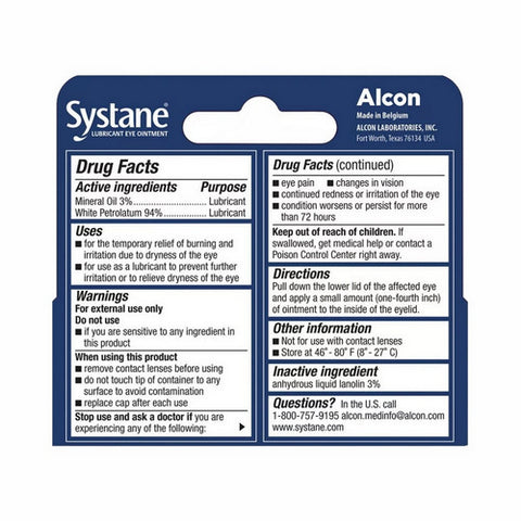 Systane, Nighttime Lubricant Eye Ointment, 3.5 gm