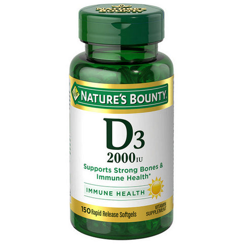 Nature's Bounty, Super Strength D3, 2000 IU, 150 Count