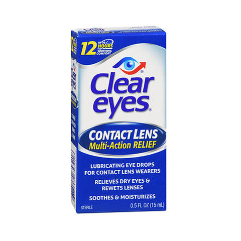 Clear Eyes, Contact Lens Relief Soothing Eye Drops, 0.5 oz