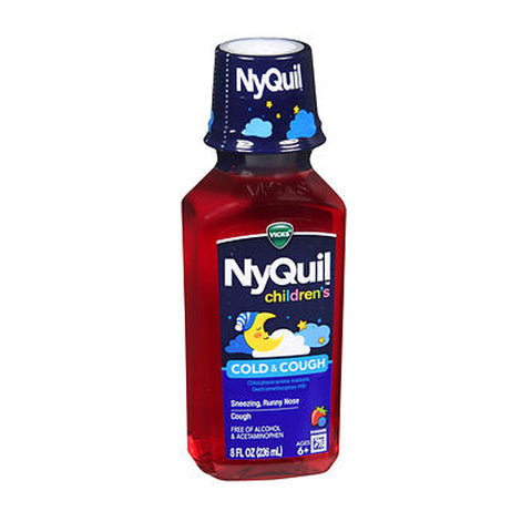 Vicks, Childrens Nyquil Cold Cough Multi-Symptom Relief Liquid, Cherry 8 Oz