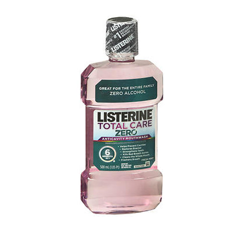 Listerine, Total Care Zero Mouthwash, Fresh Mint 16.667 oz
