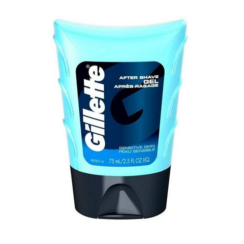 Gillette, After Shave Gel For Sensitive Skin, 2.5 oz